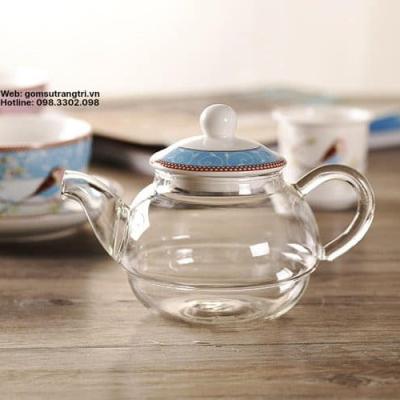 BỘ TRÀ CHIỀU 1 NGƯỜI HỌA TIẾT CHIM HOA